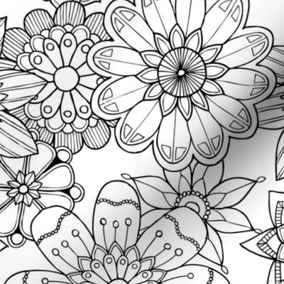 Doodle flowers - summer