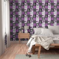 Motocross Patchwork - EAT SLEEP RIDE - Purple