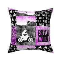 Motocross Patchwork - Stay Wild - Purple 