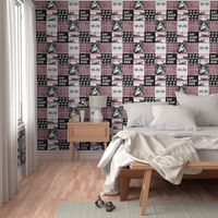 Motocross Patchwork - EAT SLEEP RIDE - Pink