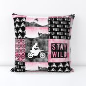 Motocross Patchwork - Stay Wild - Pink