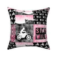 Motocross Patchwork - Stay Wild - Pink