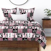 Motocross Patchwork - EAT SLEEP RIDE - Pink (90)