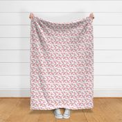 Abstract trend summer design shell scallop bubble print pastel pink peach lilac girls