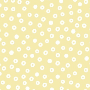 Cream Dots On Yellow (Medium)
