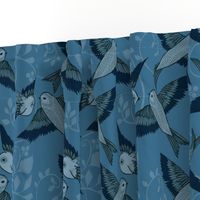 Light Sea Blue Birds-medium