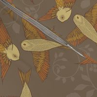 Golden Grey Birds-medium