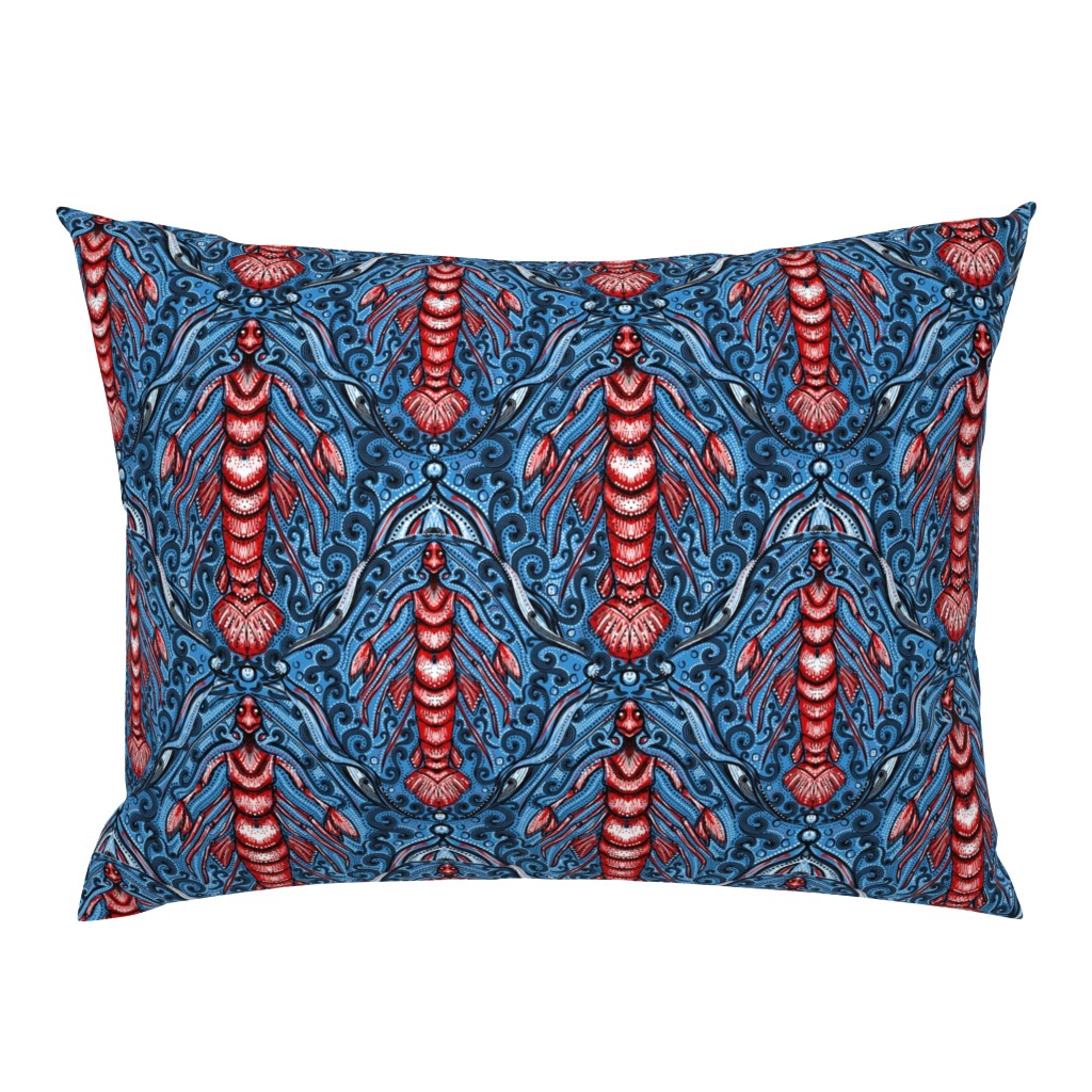 lobster merman damask