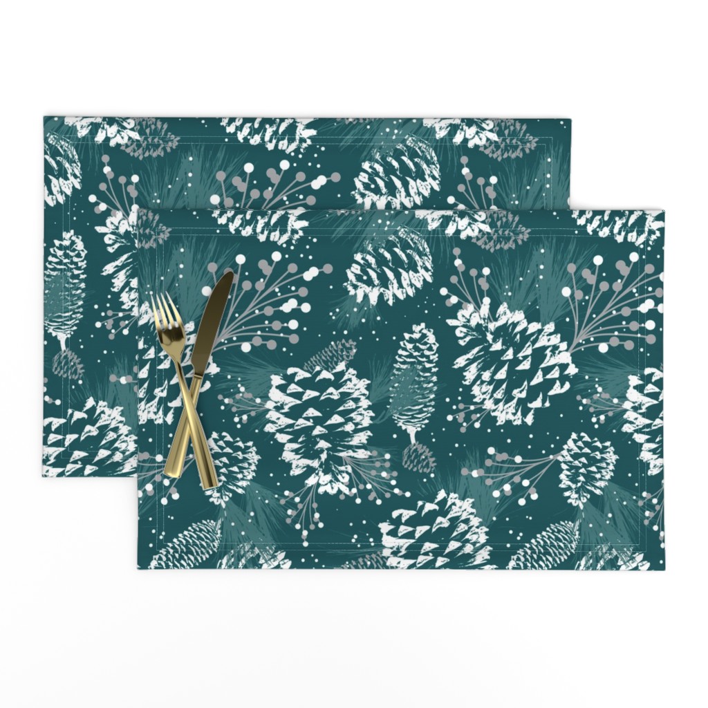 Festive Forest - Teal Green 