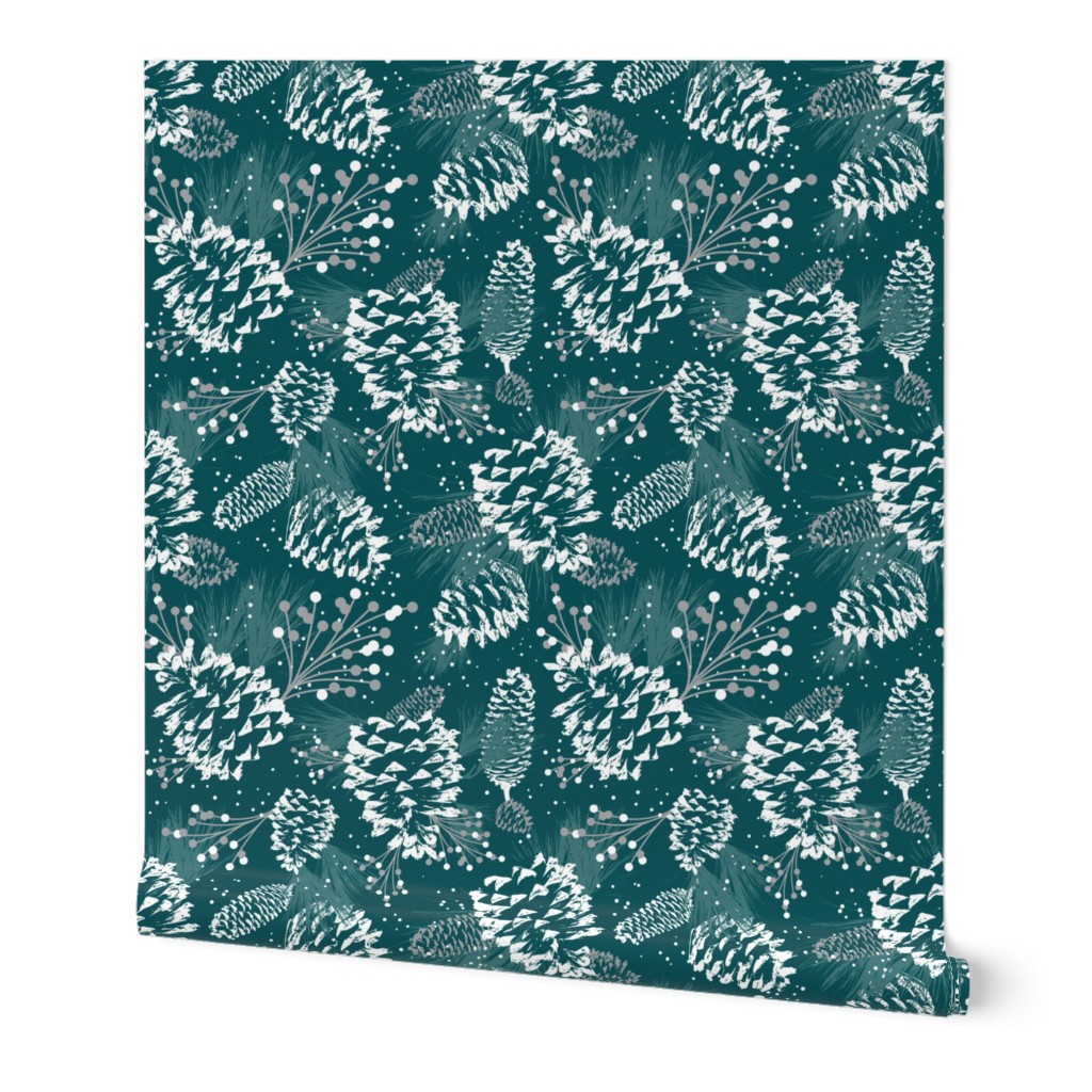 Festive Forest - Teal Green 