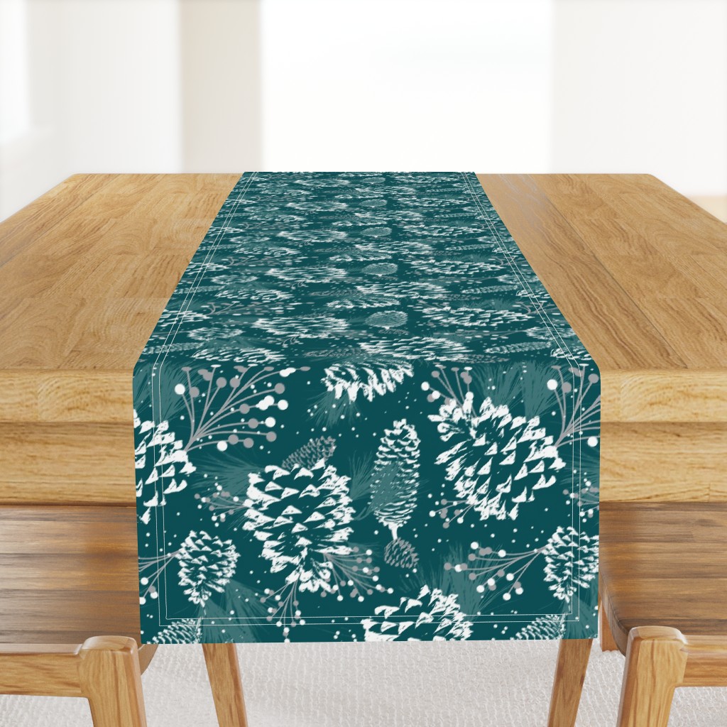 Festive Forest - Teal Green 
