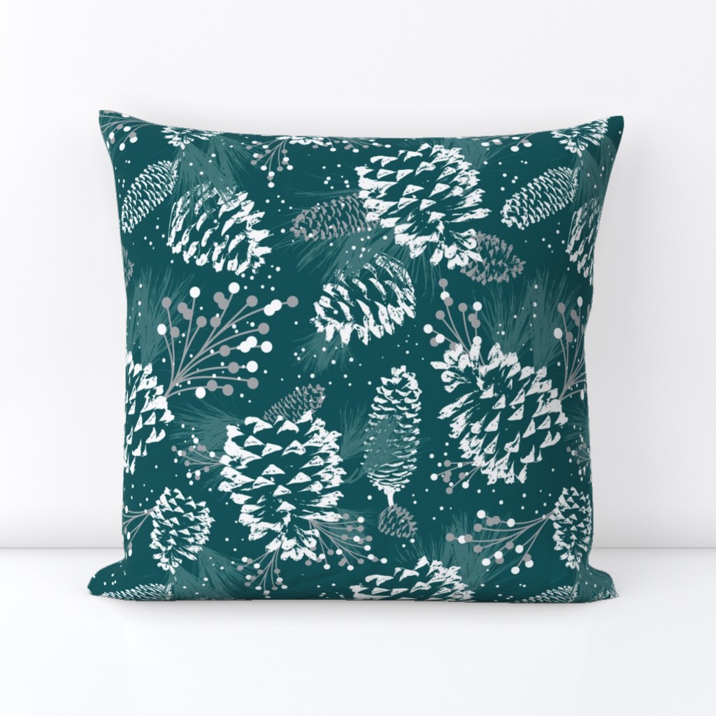 Festive Forest - Teal Green 