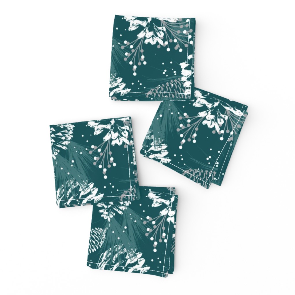 Festive Forest - Teal Green 