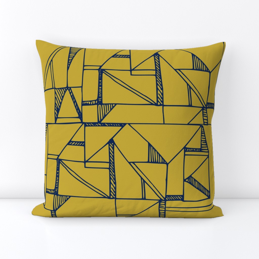 Bauhaus Blue and Yellow