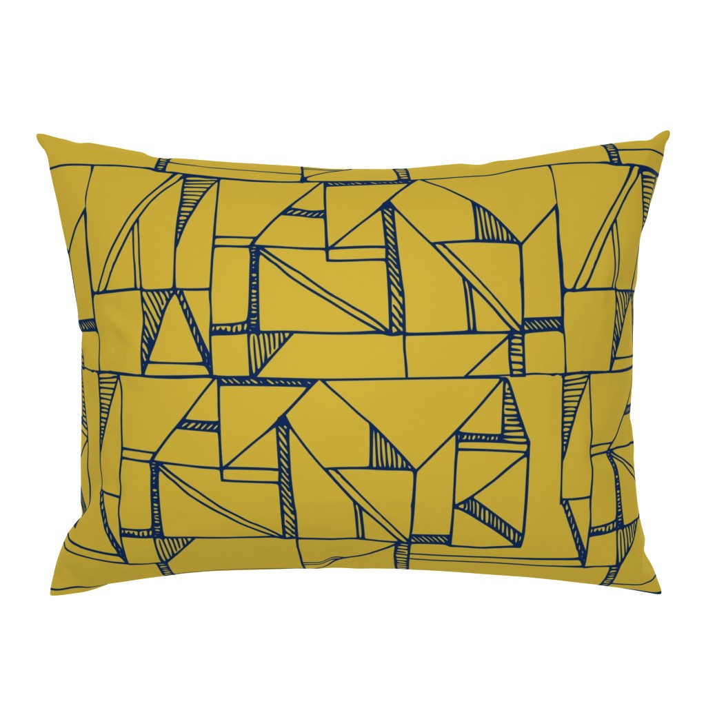 Bauhaus Blue and Yellow