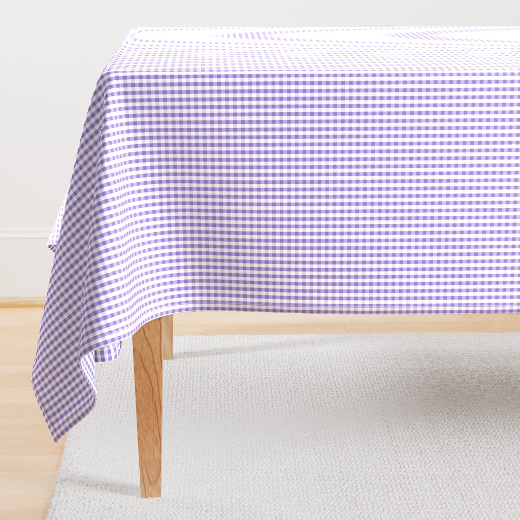 Silly Cats /Kitty Quilt Gingham - Purple 