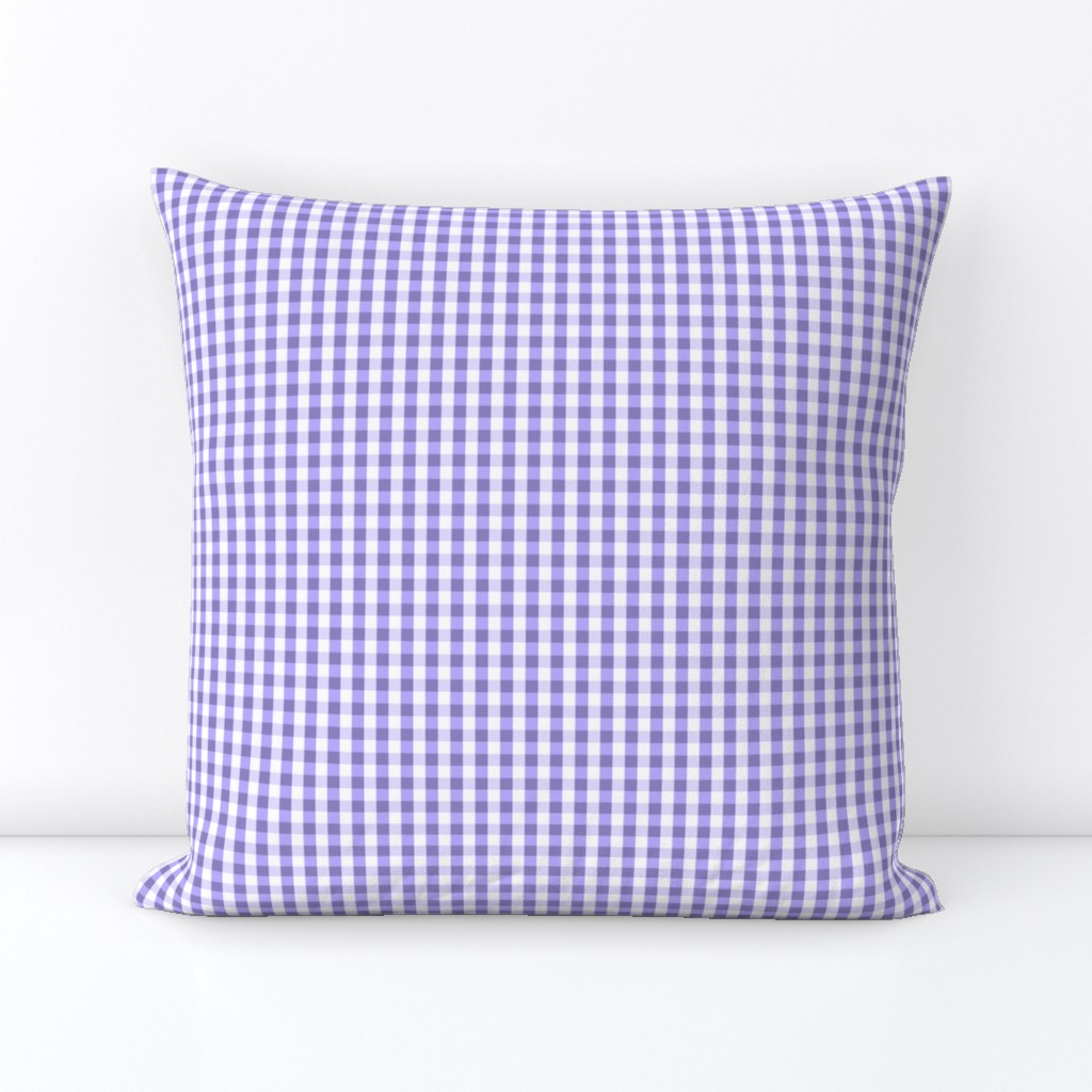 Silly Cats /Kitty Quilt Gingham - Purple 