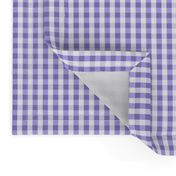 Silly Cats /Kitty Quilt Gingham - Purple 