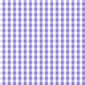 Silly Cats /Kitty Quilt Gingham - Purple 