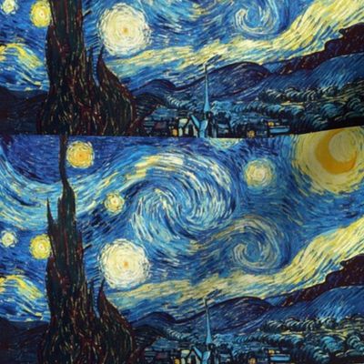 5x8" Starry Night by Van Gogh 
