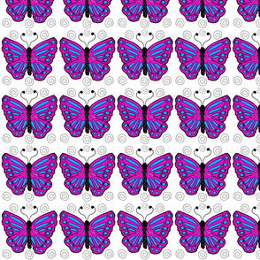 Butterflies are free stripe