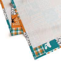 Football//Hustle Hit Never Quit Dolphins - Wholecloth Cheater Quilt 