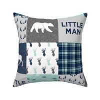 Little Man - Woodland Patchwork - Fishing, Bear, and Moose 