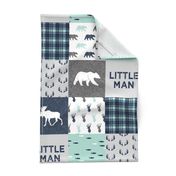 Little Man - Woodland Patchwork - Fishing, Bear, and Moose 