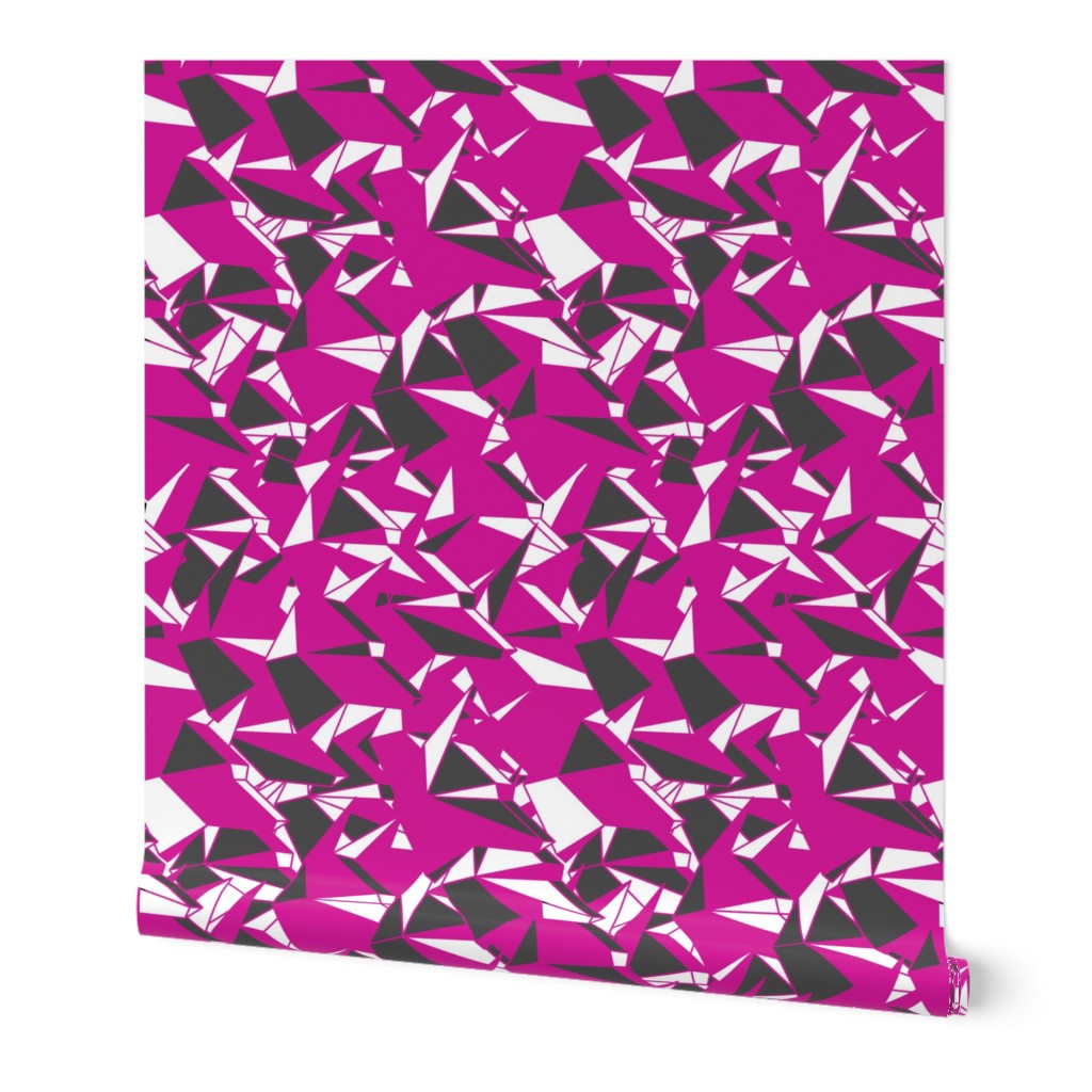 origami_dogs_abstract_pink_white_grey