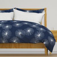 Dandelions Navy & White by Friztin