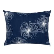 Dandelions Navy & White by Friztin