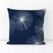 Dandelions Navy & White by Friztin