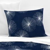 Dandelions Navy & White by Friztin