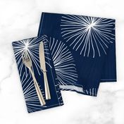 Dandelions Navy & White by Friztin