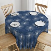 Dandelions M+M Navy Blue by Friztin