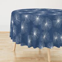 Dandelions M+M Navy Blue by Friztin