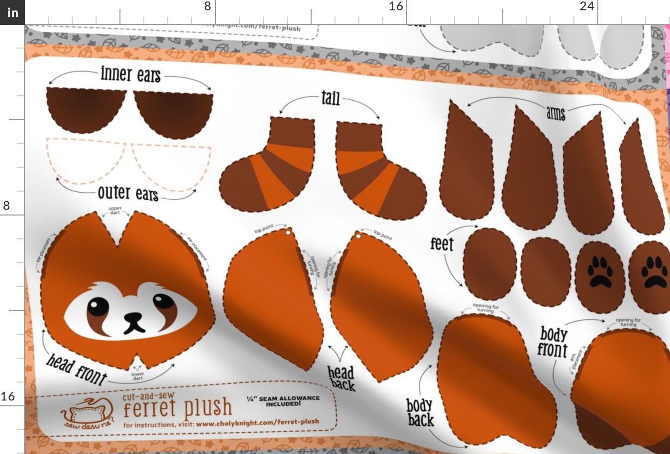 Cut & Sew Ferret Plush Bundle
