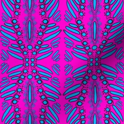 Butterflies Scales on Hot Pink