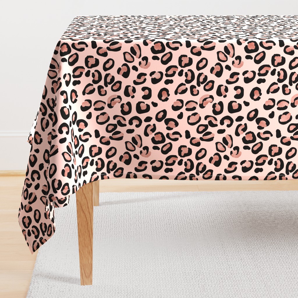 Leopard Rose Gold Spots on Pink