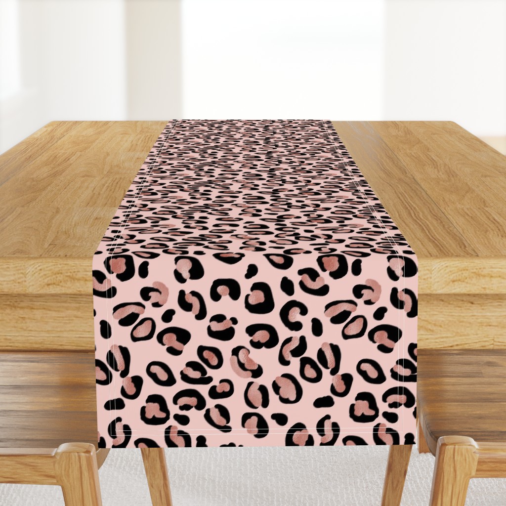 Leopard Rose Gold Spots on Pink