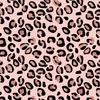 Leopard Rose Gold Spots on Pink Fabric