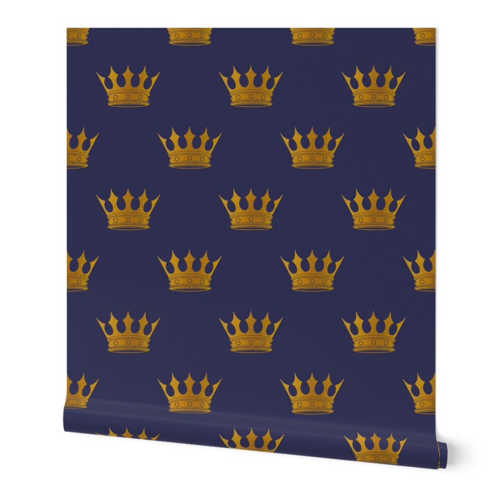 Royal Blue Gold Crowns