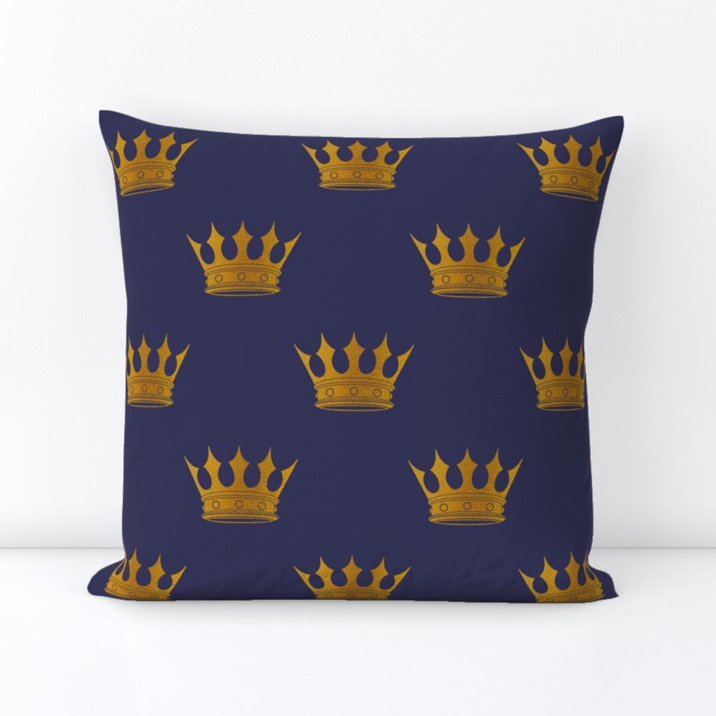 Royal Blue Gold Crowns