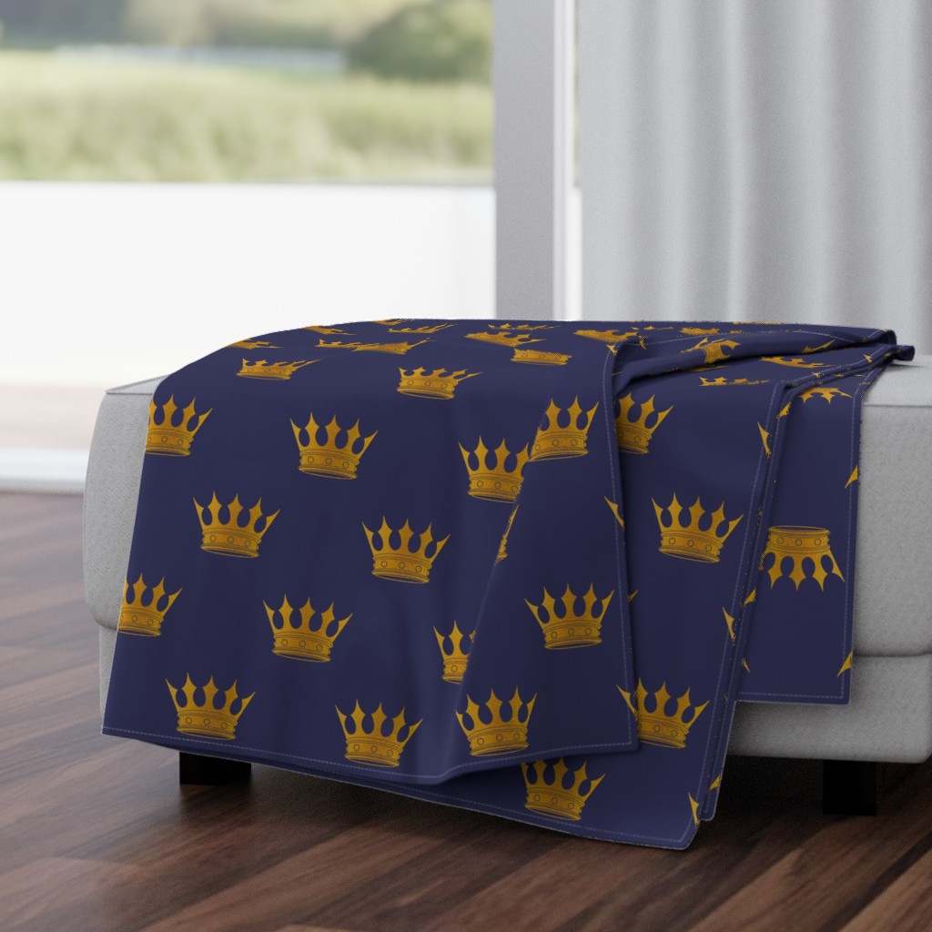 Royal Blue Gold Crowns