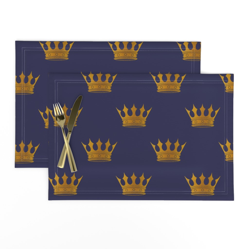 Royal Blue Gold Crowns