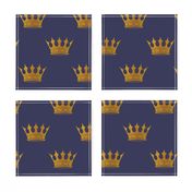 Royal Blue Gold Crowns