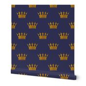 Royal Blue Gold Crowns