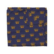 Royal Blue Gold Crowns