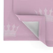 Princess Charlotte Pale Pink Crowns on Pink