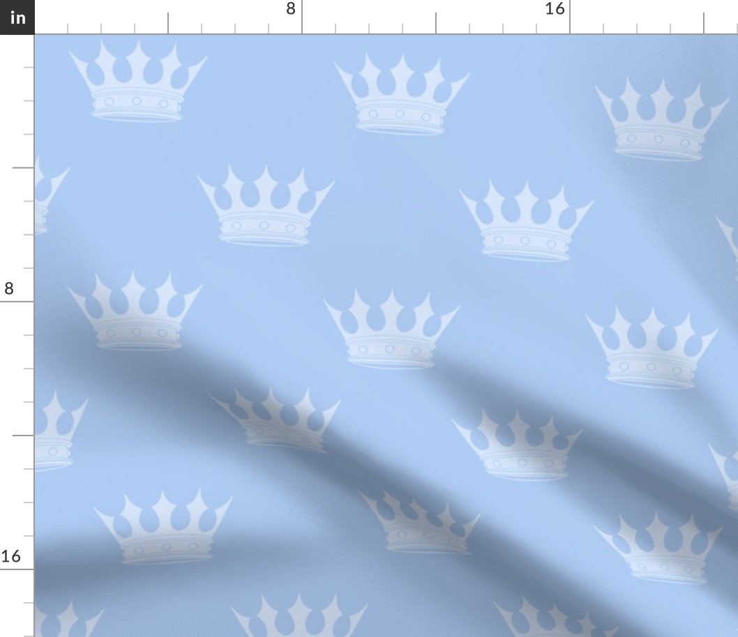 Prince Louis Blue Crowns on Baby Blue